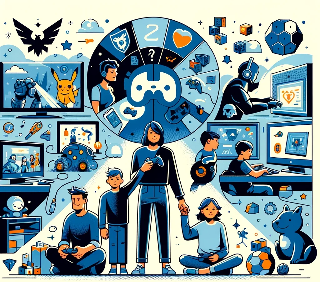 Grafika o grach komputerowych w życiu współczesnych dzieci